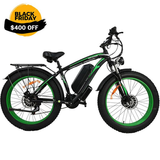 2000W Motor Electric Bike Adults - 31 MPH Electric Bike With 26 Inches Fat Tire 20AH Removable Battery, Hydraulic Disc Brake 21 Speed - Fat Bikes Direct