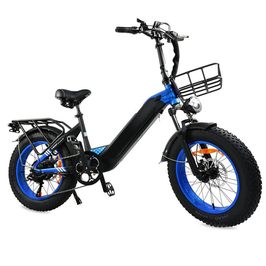 500W Motor Electric Bike For Adults, 20 X 4 Inches Fat Tire Bike, 7 Speed 48V 25MPH Removable Battery Mountain E-Bike - Fat Bikes Direct
