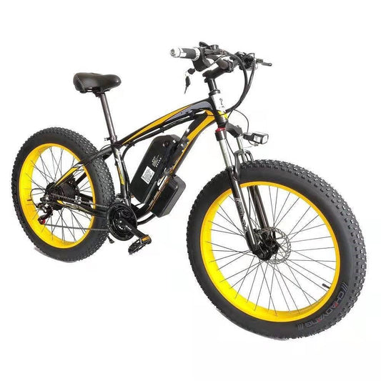 Electric Bicycle Lithium Tram Snow Electric Mountain Bike 21 Speed - Fat Bikes Direct